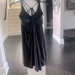 Athleta dress with built in criss cross strappy bra. Black XS.